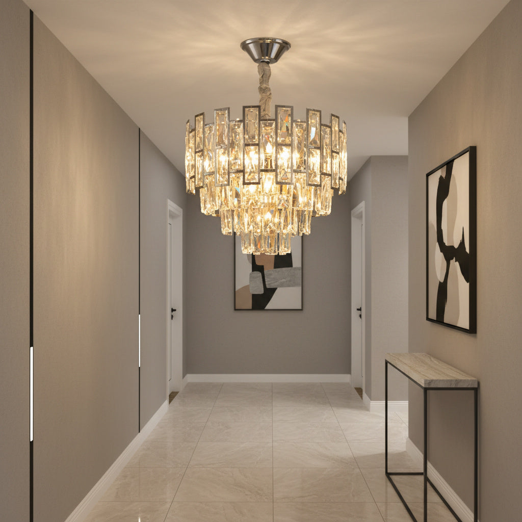 Candelabru Cristal SILVER VALERIS Ø38CM