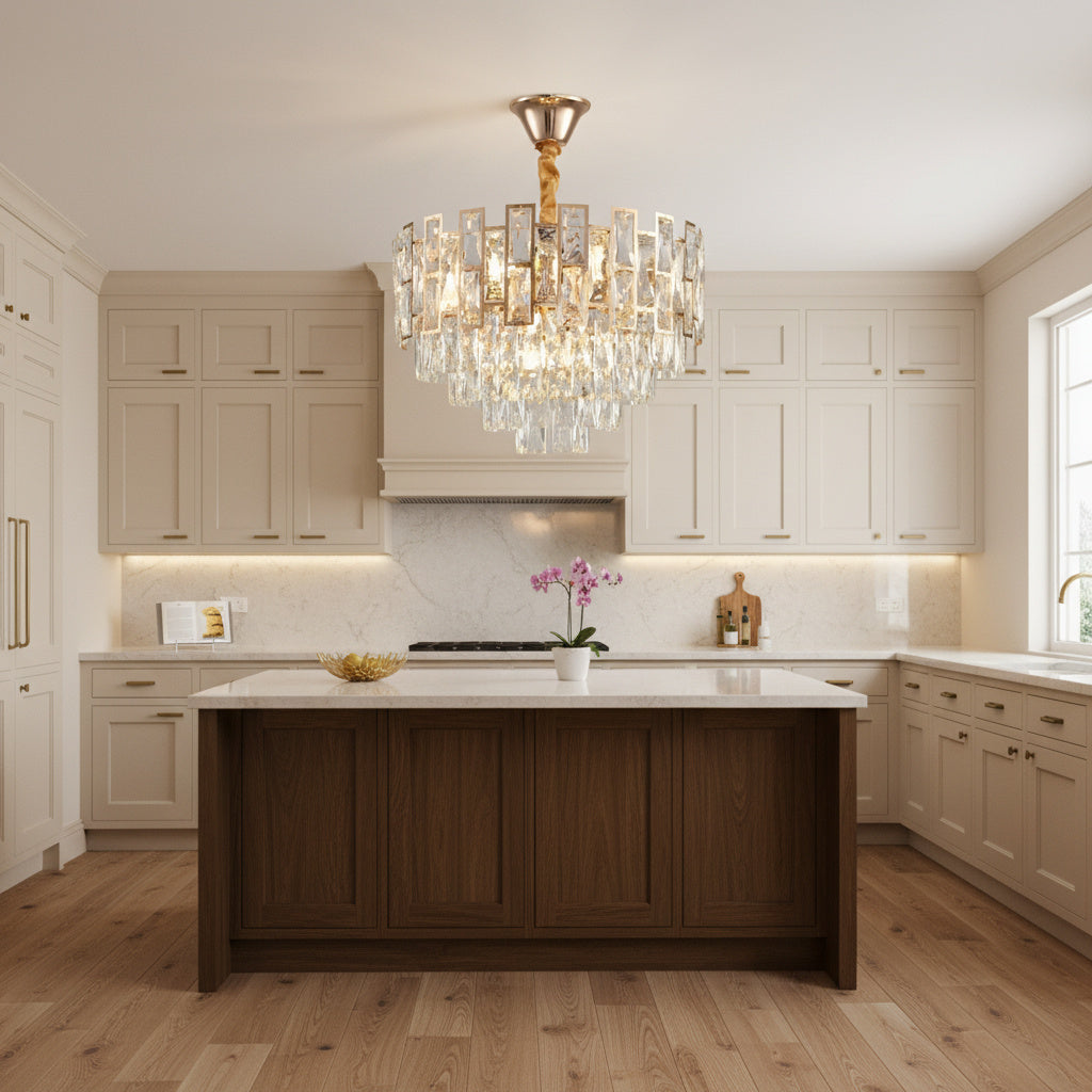 Candelabru Cristal GOLDEN VALERIS Ø48CM