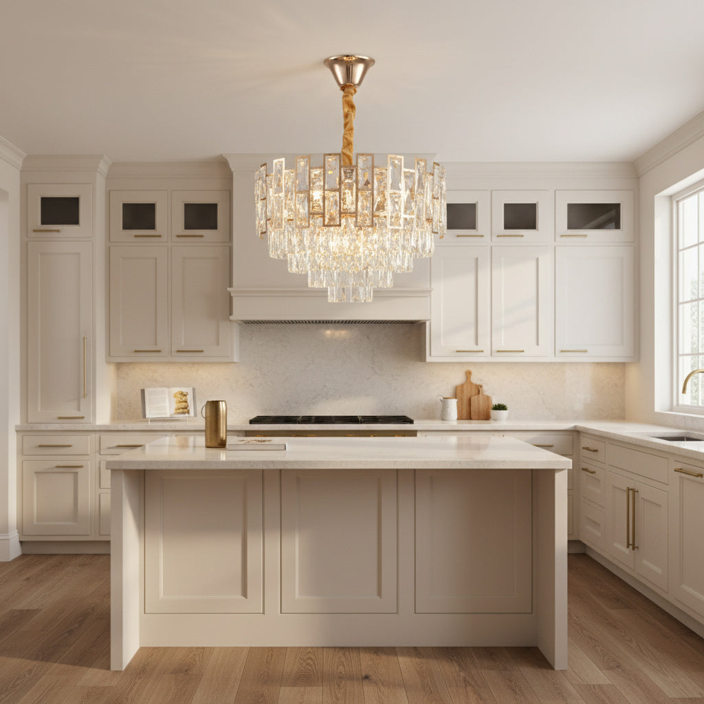 Candelabru Cristal GOLDEN VALERIS Ø48CM