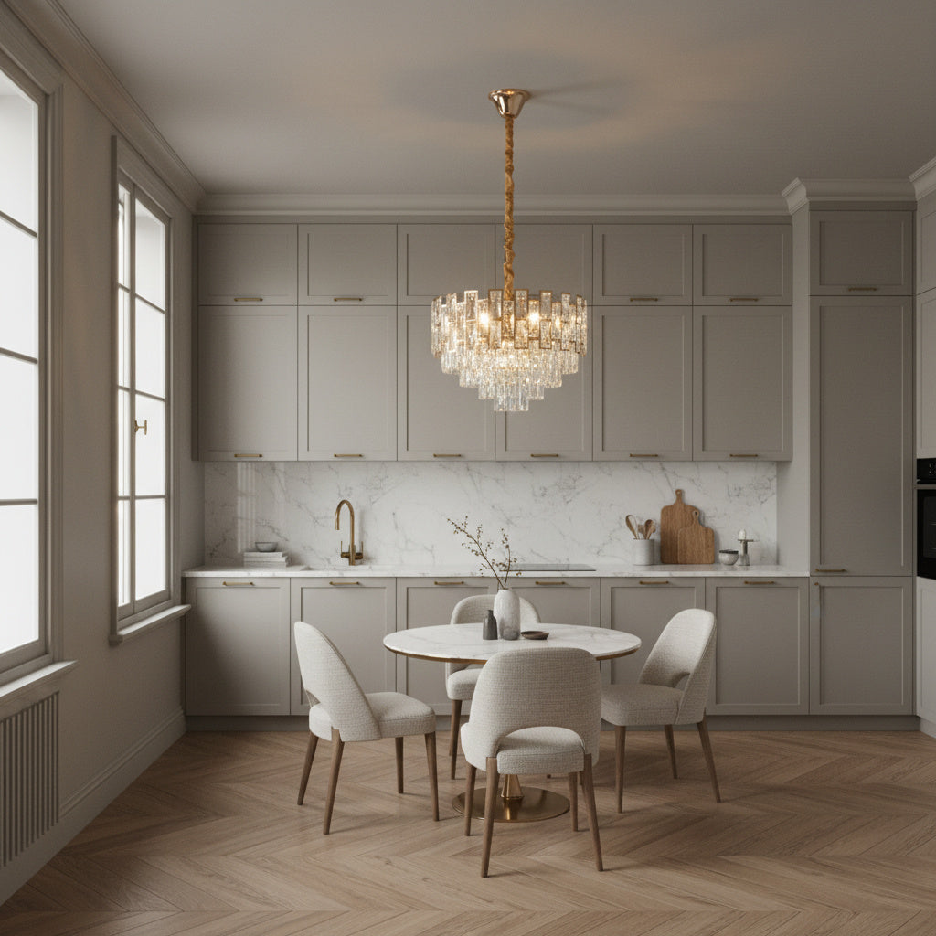 Candelabru Cristal GOLDEN VALERIS Ø48CM