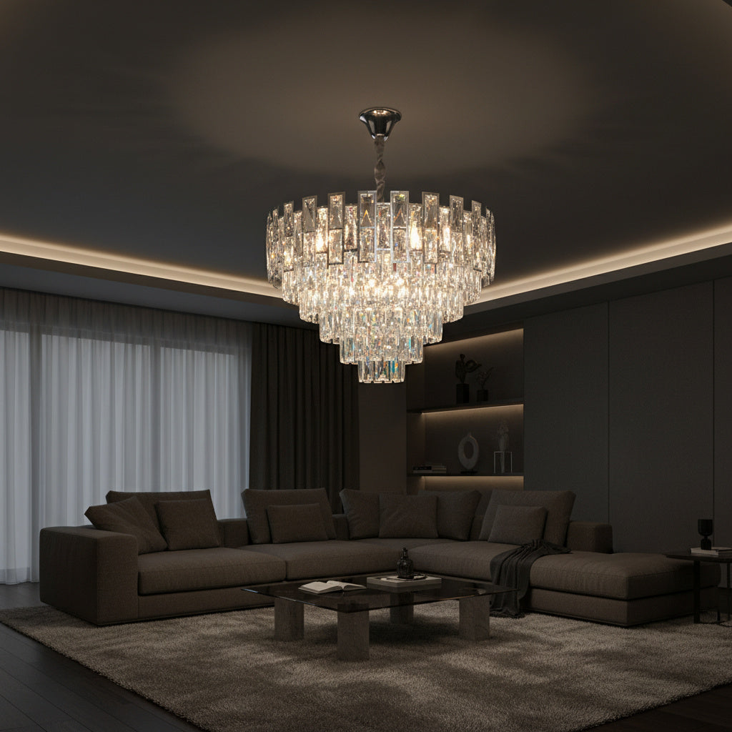 Candelabru Cristal SILVER VALERIS Ø58CM