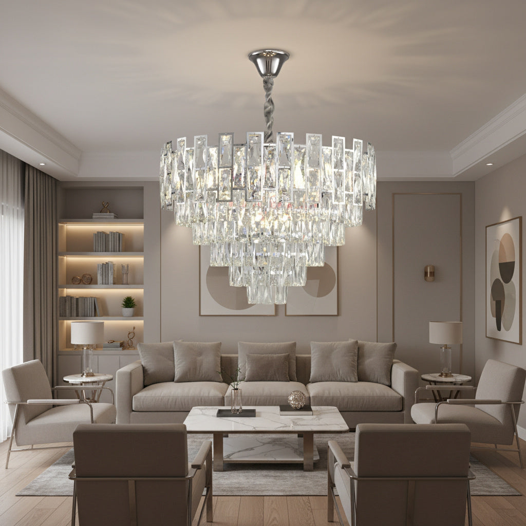 Candelabru Cristal SILVER VALERIS Ø58CM