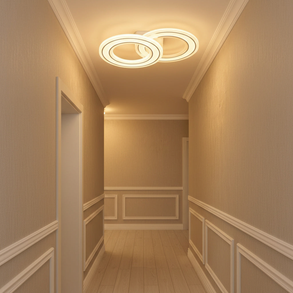 Aplica LED Circle GRIDLINE Alba Echivalent 300W Telecomanda