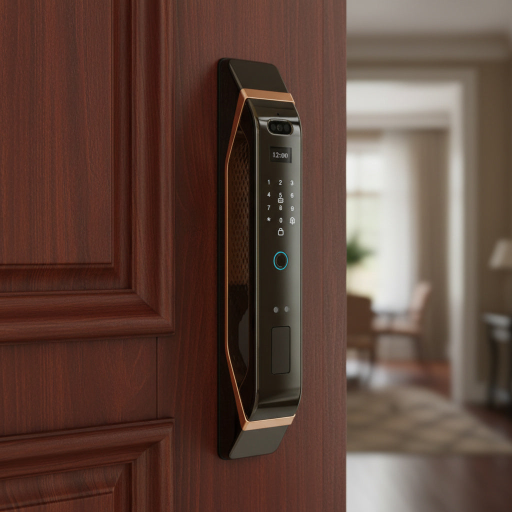 Incuietoare Smart MUSK Neagra cu Recunoastere Faciala