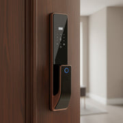 Incuietoare Smart VELLA Finisaj Auriu cu Amprenta Pin Card si Cheie