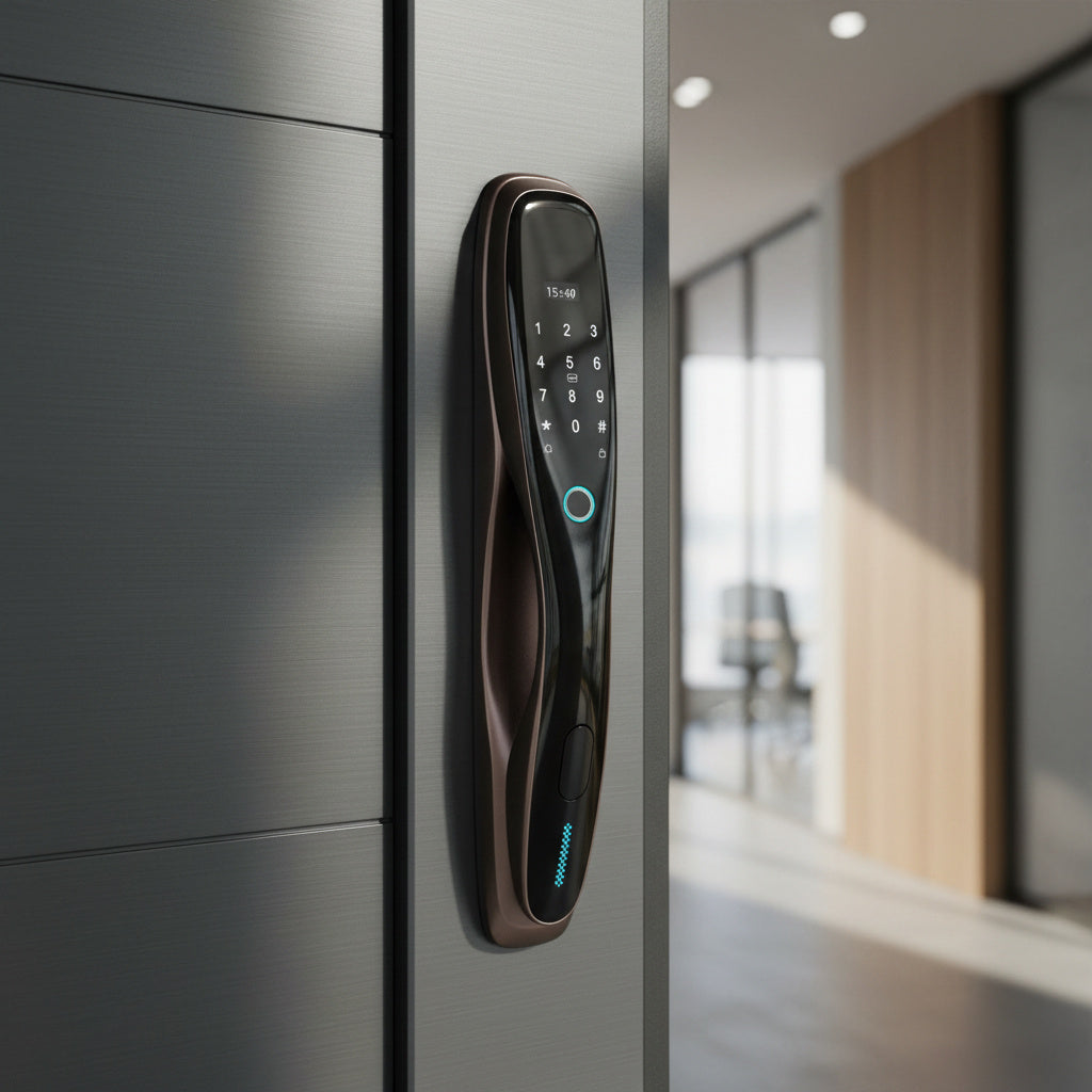 Incuietoare Smart YALLA cu Amprenta Pin Card si Cheie