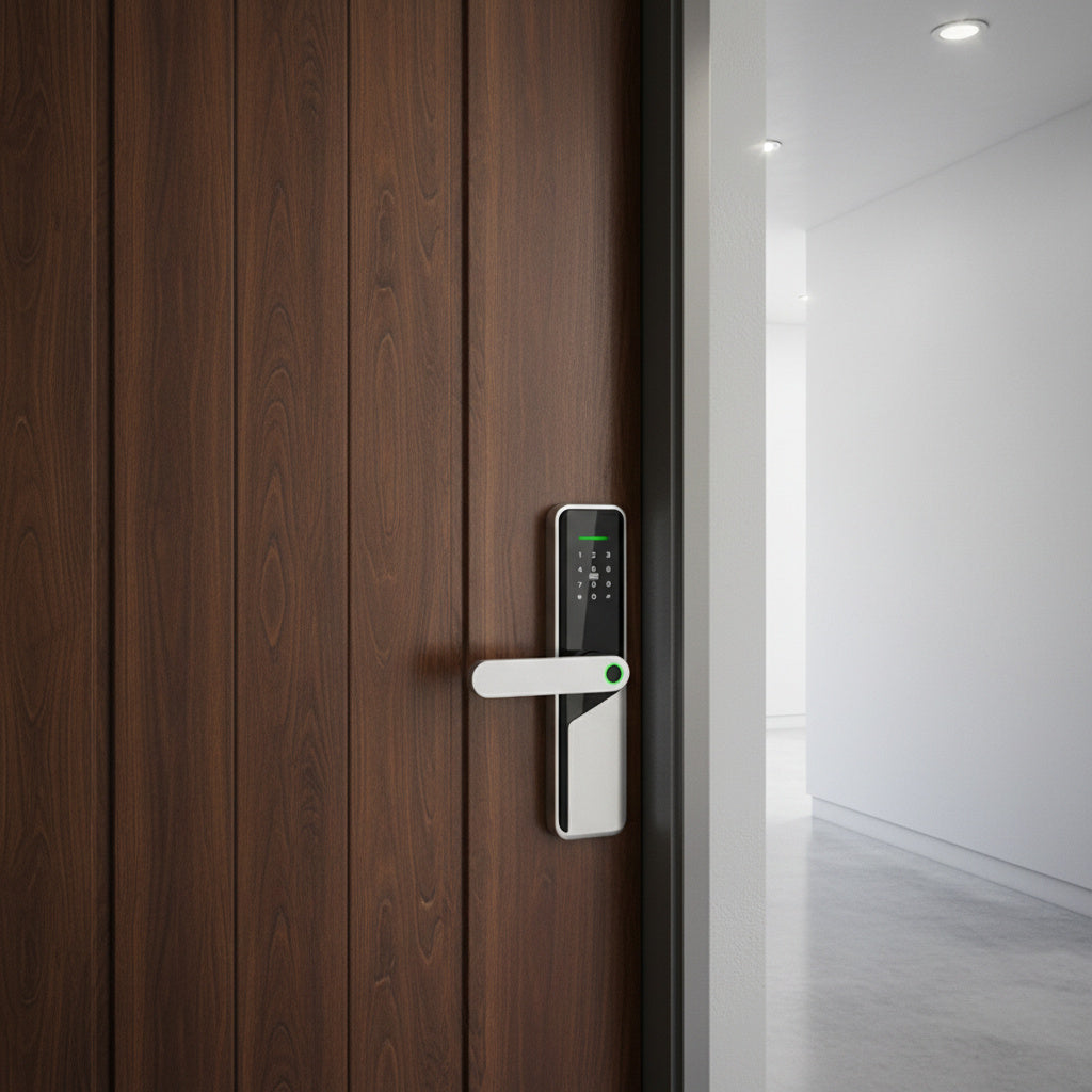 Incuietoare Smart Cyber Amprenta Pin Card Aplicatie si Cheie