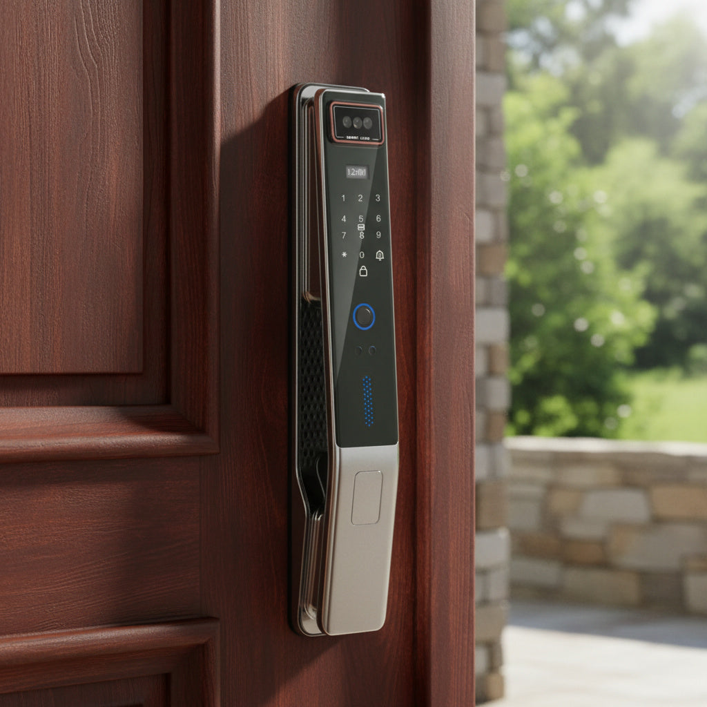 Incuietoare Smart MUSK Argintie cu Recunoastere Faciala