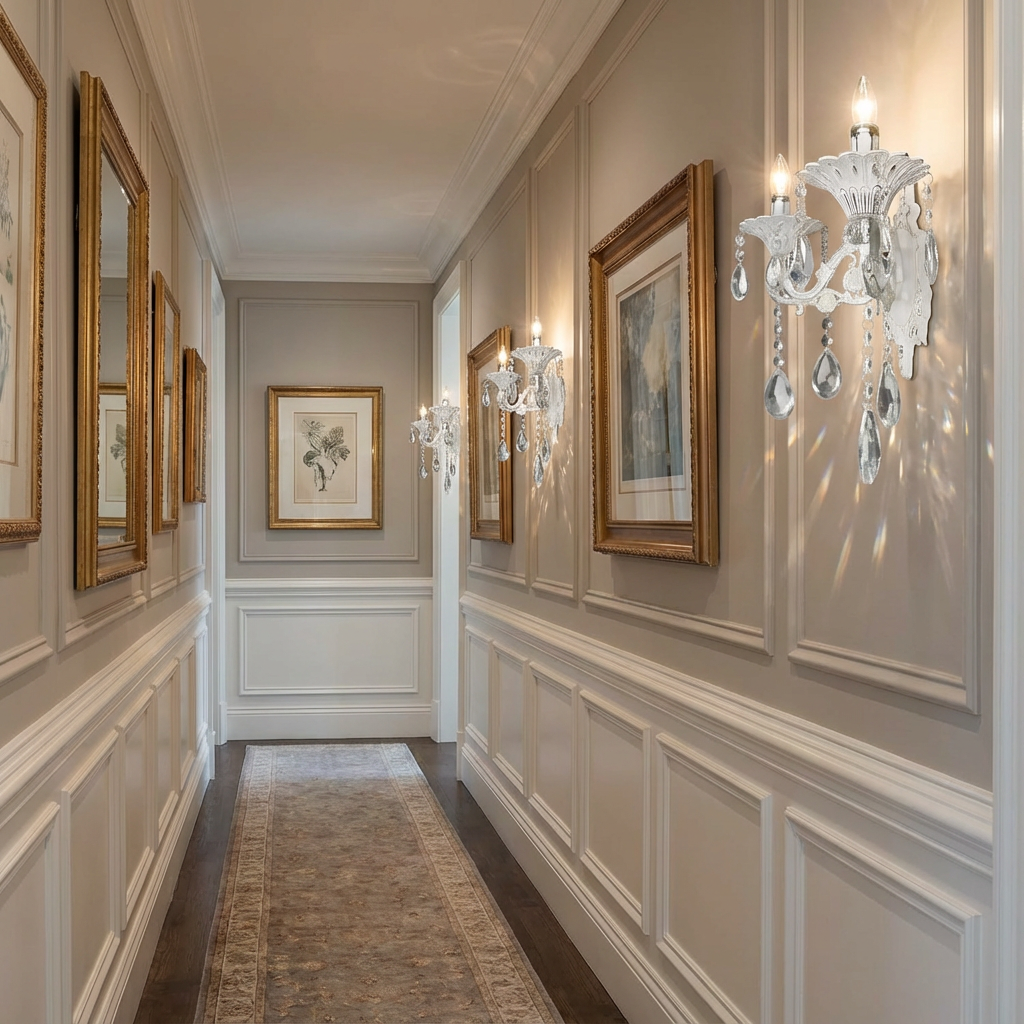 Aplica Perete Cristal Clasic Isabelle White 2xE14