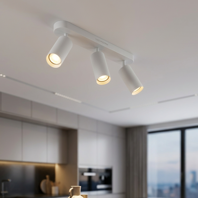 Lustra Mica White Premium cu 3 Spoturi Reglabile