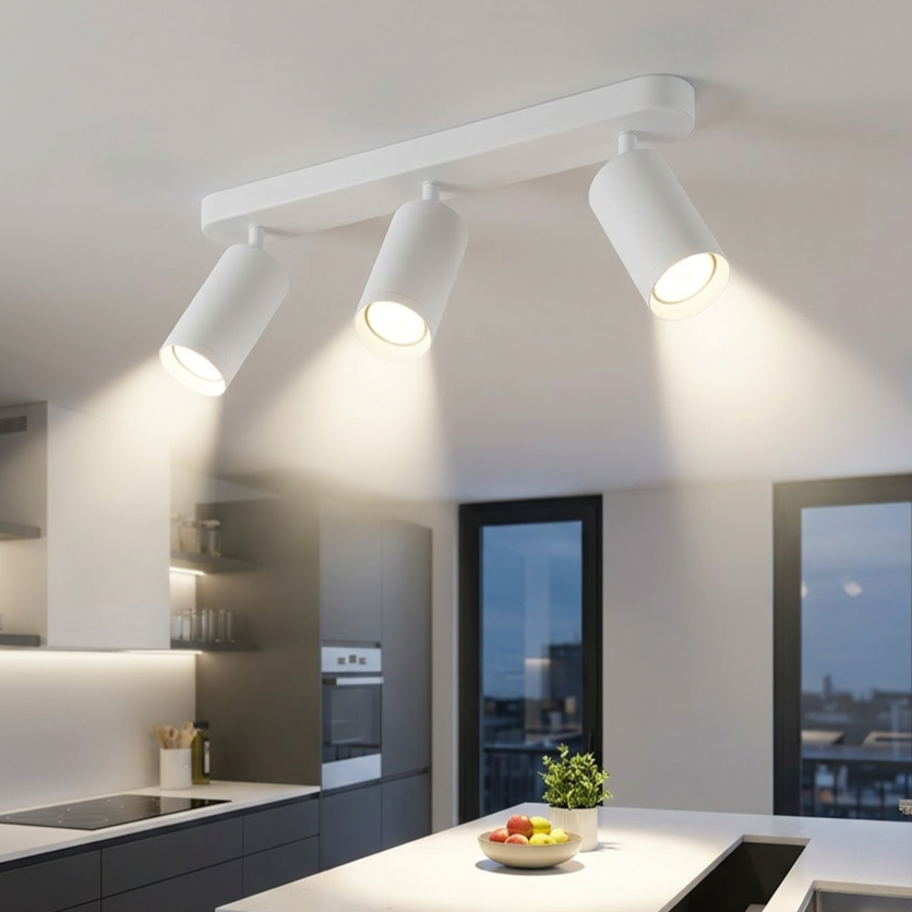 Lustra Mica White Premium cu 3 Spoturi Reglabile