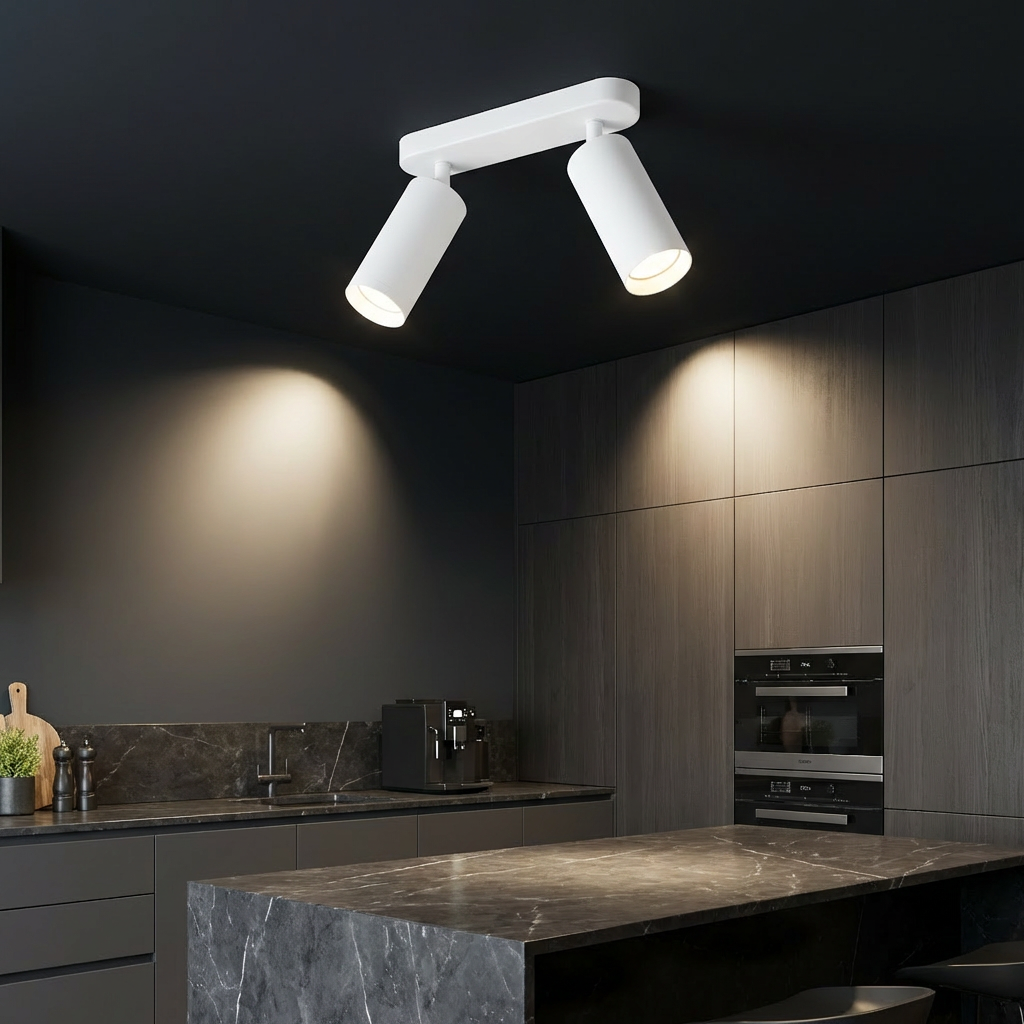 Lustra Mica White Premium cu 2 Spoturi Reglabile