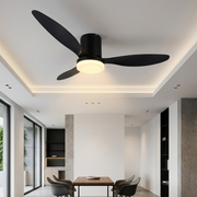 Lustra LED Goteborg Black cu Ventilator si Telecomanda Premium Germany