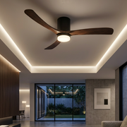 Lustra LED 3CCT GREGO cu Ventilator Black & Brown Echivalent 200W Telecomanda