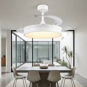 Lustra LED Kerava White cu Ventilator si Telecomanda Premium Germany