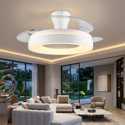 Lustra LED Vansbro White cu Ventilator si Telecomanda Premium Germany