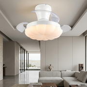 Lustra LED Boras White cu Ventilator si Telecomanda Premium Germany