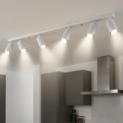 Lustra Mica White & Silver Premium cu 6 Spoturi Reglabile