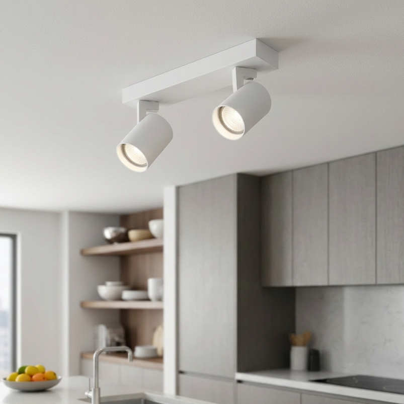 Lustra Volf White Premium cu 2 Spoturi Reglabile