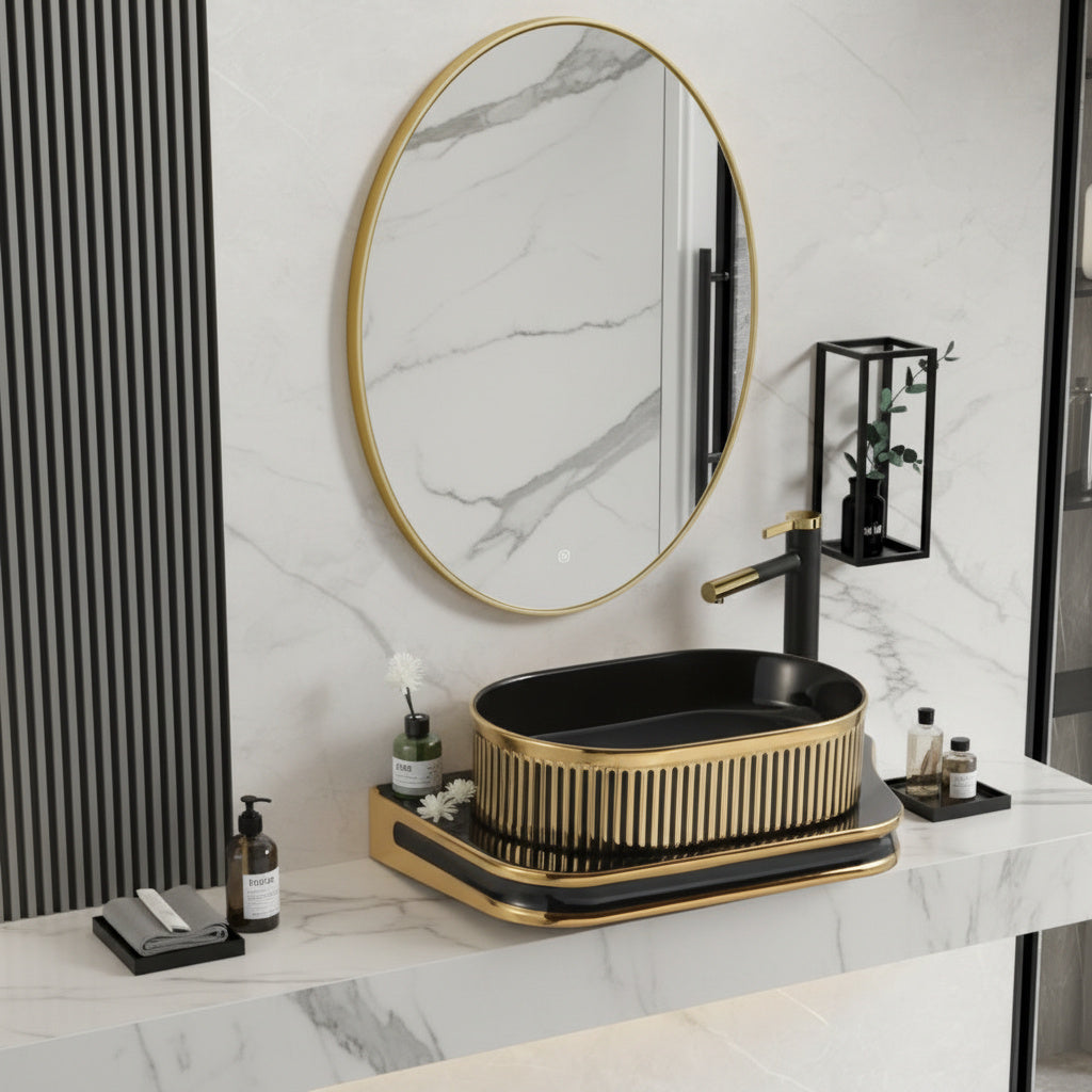 Lavoar + Blat Premium Line Tiger 65.5X37CM