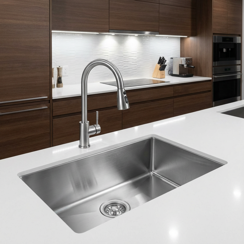 Chiuveta Bucatarie Premium Argintie  50x43x20CM