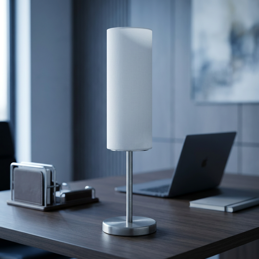 Veioza Decorativa Troy 3 Silver & White 46CM Eglo Resigilat R2
