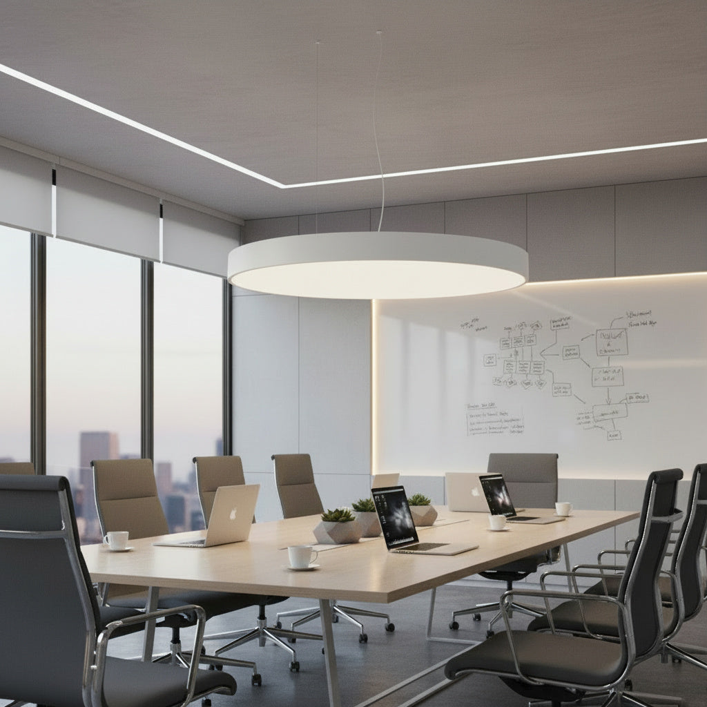 Lustra LED NeoCircle Circle Alb Mat 105W CCT