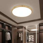 Plafoniera LED Woody Alb & Maro Rotunda 50CM Echivalent 250W