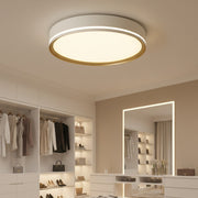 Plafoniera LED CLEO Alb & Auriu Rotunda 42CM Lumina Neutra Echivalent 200W