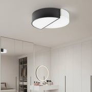 Lustra LED Half White & Black 42CM Echivalent 200W