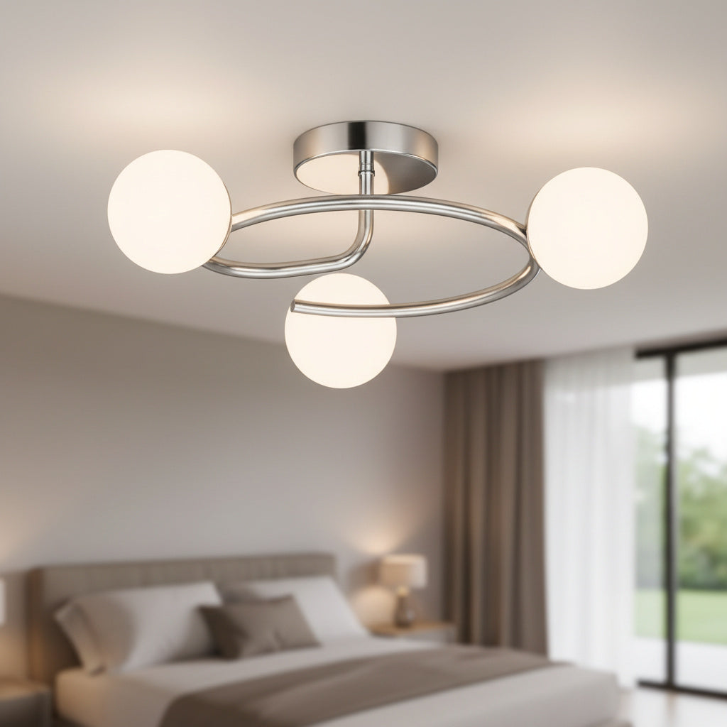 Lustra Abajur 3xE27 Chrome Elegance