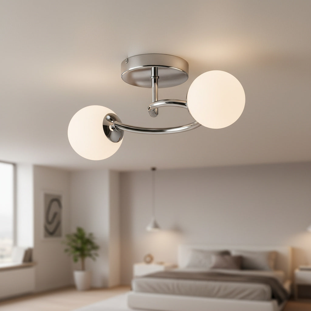 Lustra Abajur 2xE27 Chrome Elegance