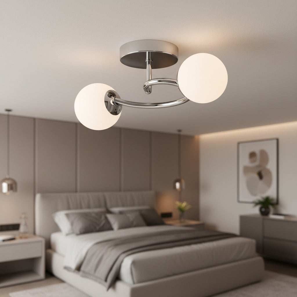 Lustra Abajur 2xE27 Chrome Elegance