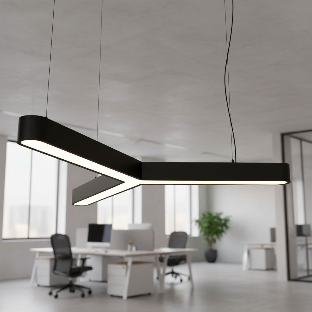 Lustra LED TriCore Slim Negru Mat 100W RGB