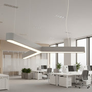 Lustra LED TriCore Slim Gri Mat 100W CCT