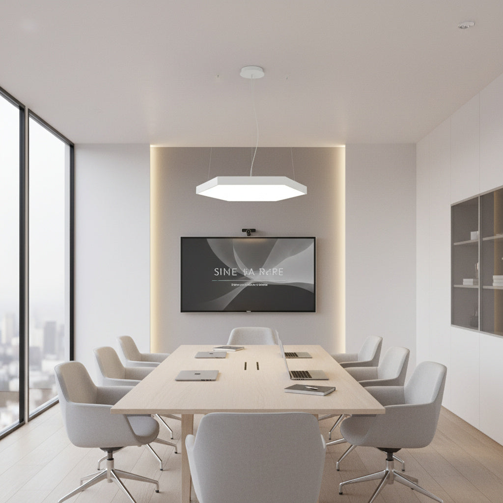 Lustra LED HexaGlow Alb Mat 210W CCT