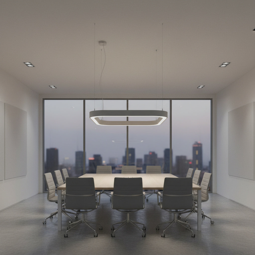 Lustra LED QuadraLine Gri 139W CCT