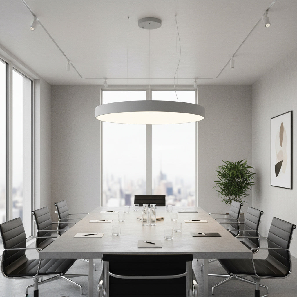 Lustra LED NeoCircle Circle Alb Mat 105W CCT