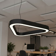 Lustra LED Office TriLine Black 126W CCT