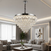 Candelabru LED JEHO Cristal Silver Telecomanda