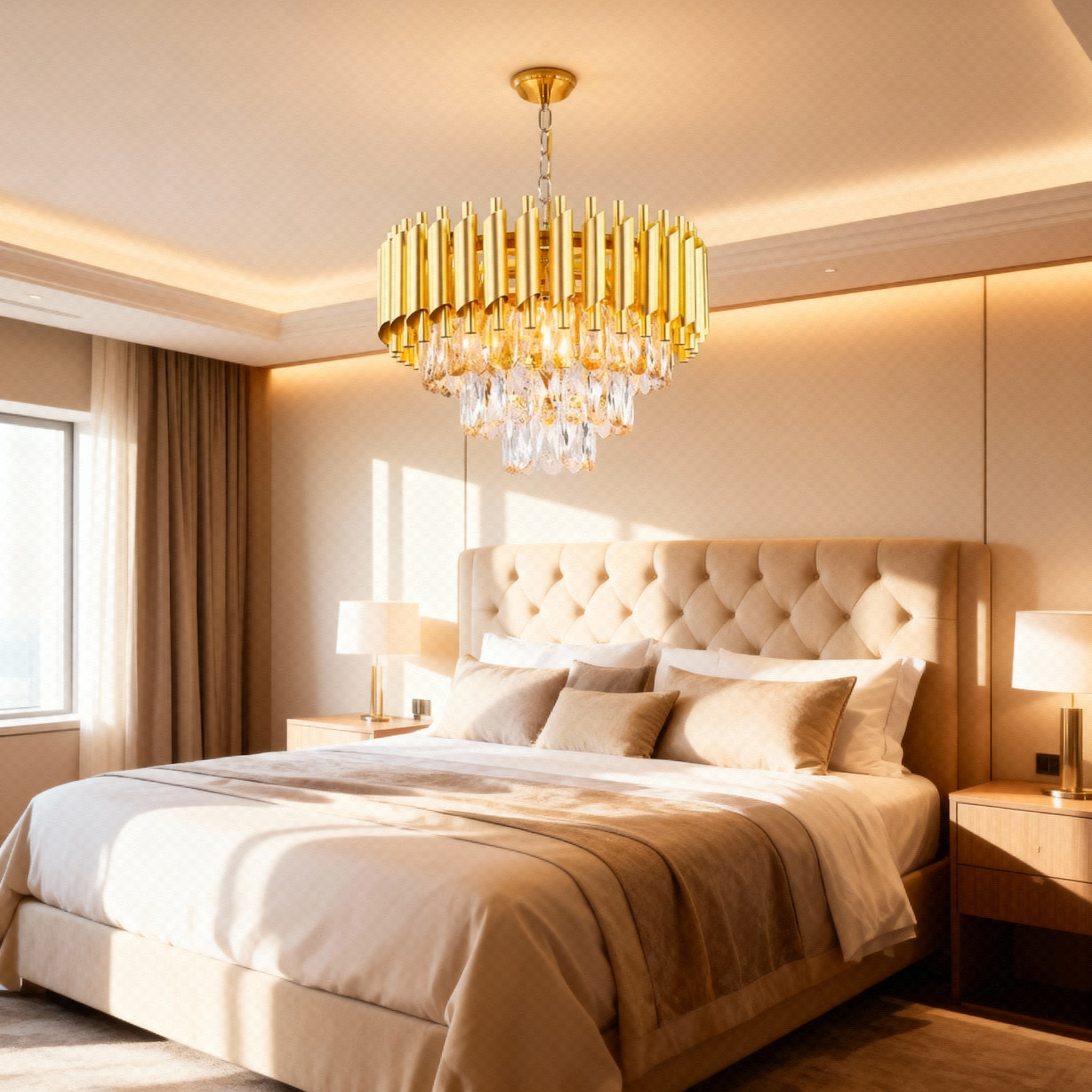 Candelabru Cristal Golden Panther 300mm