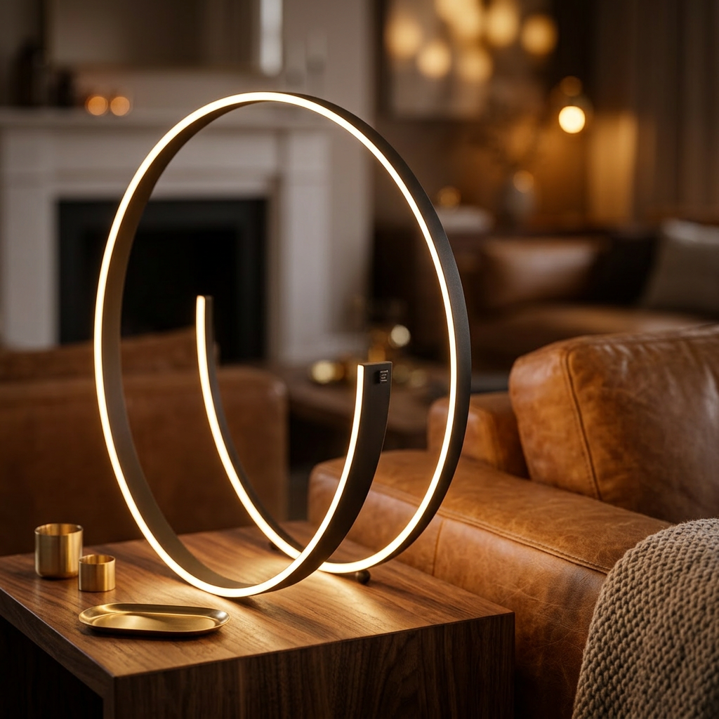 Veioza LED Cinardi Black 45CM CINQUE Premium