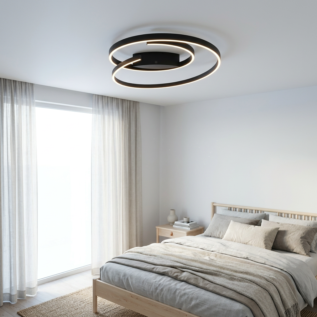Lustra LED Aplicata Cinardi Black CINQUE Premium Echivalent 700W