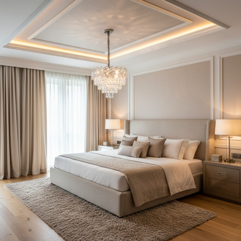 Candelabru Cristal Malli Silver 40cm