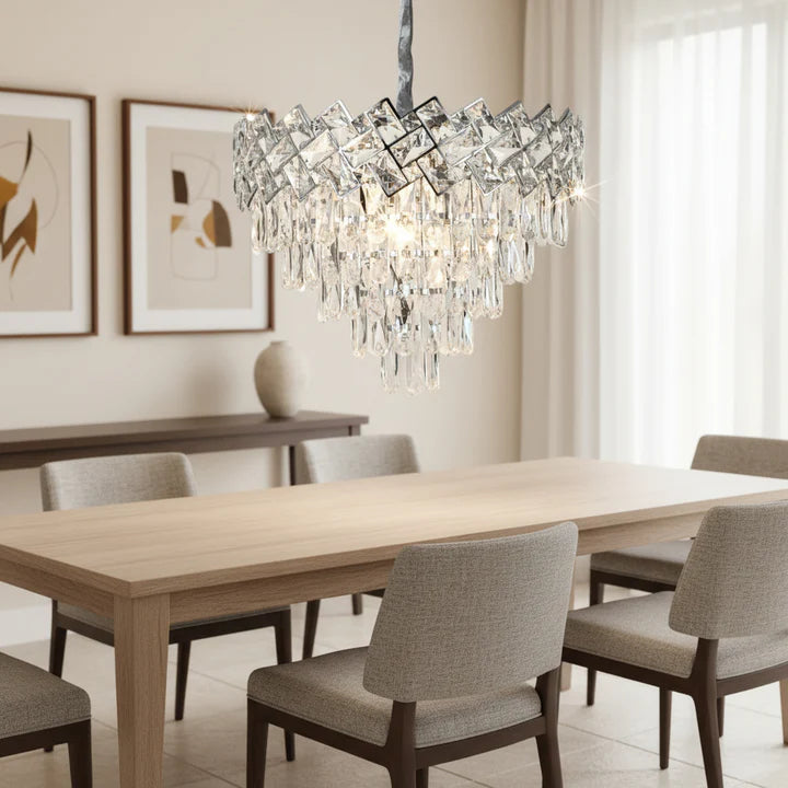 Candelabru Cristal Malli Silver 50cm