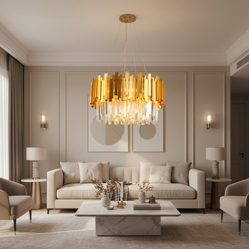 Candelabru Cristal GOLDEN RAVEN Ø50CM