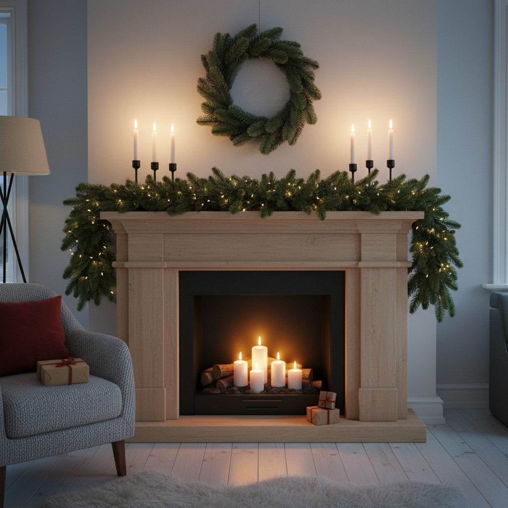 Coronita Artificiala De Craciun Alpin Ø40CM