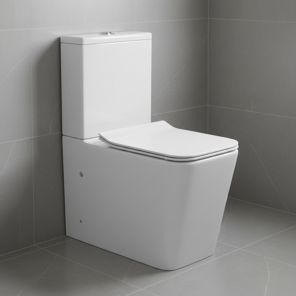 Toaleta Clasica Echo White 63 x 37 x 81 CM