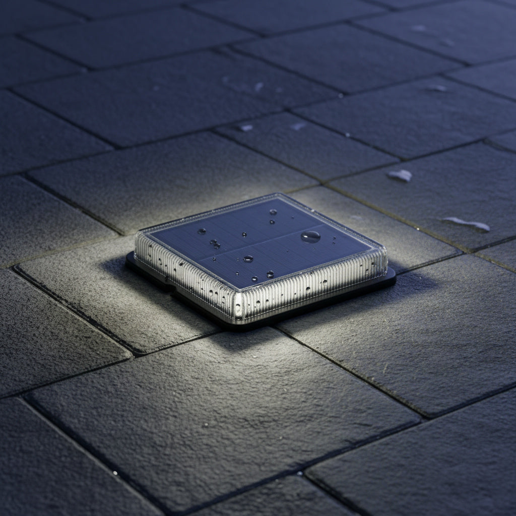 Spot LED Solar Pentru Pardoseala AquaGlow IP68