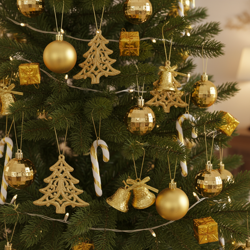Set 26 Decoratiuni de Craciun Pentru Impodobit Bradul